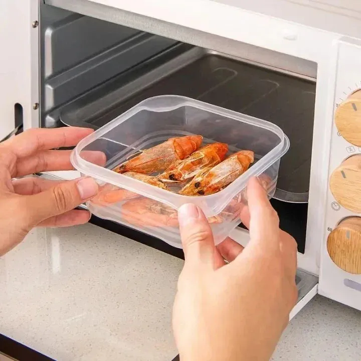 1/5PCS Small Food Preservation Boxes Refrigerator Frozen Meat Vegetable Fresh-Keeping Box Transparent Kitchen Sealed Storage Box