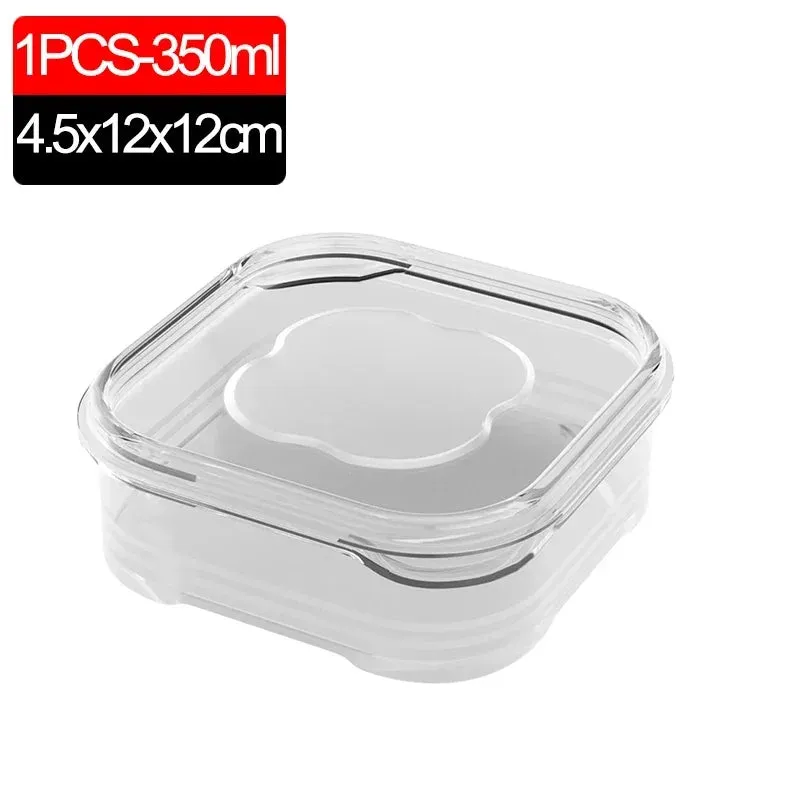 1/5PCS Small Food Preservation Boxes Refrigerator Frozen Meat Vegetable Fresh-Keeping Box Transparent Kitchen Sealed Storage Box