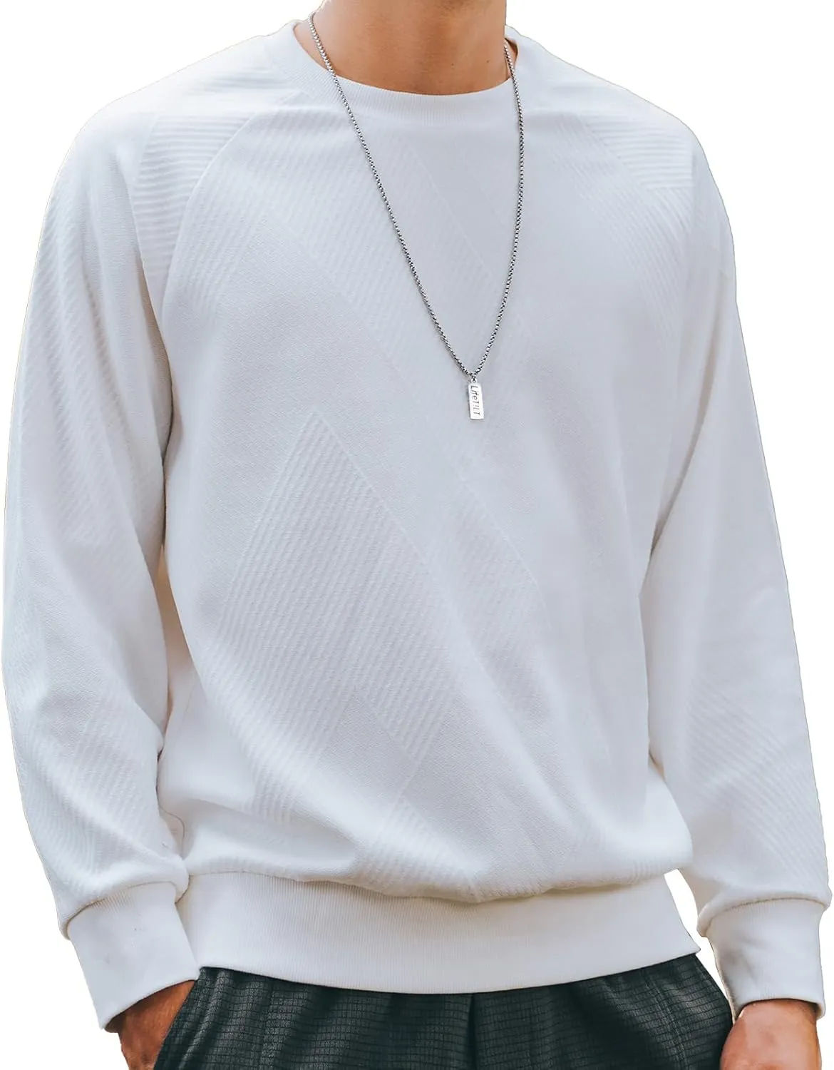 370g heavy pineapple pattern autumn men's sweatshirt round neck jacket long sleeve inner wear spring and autumn style top