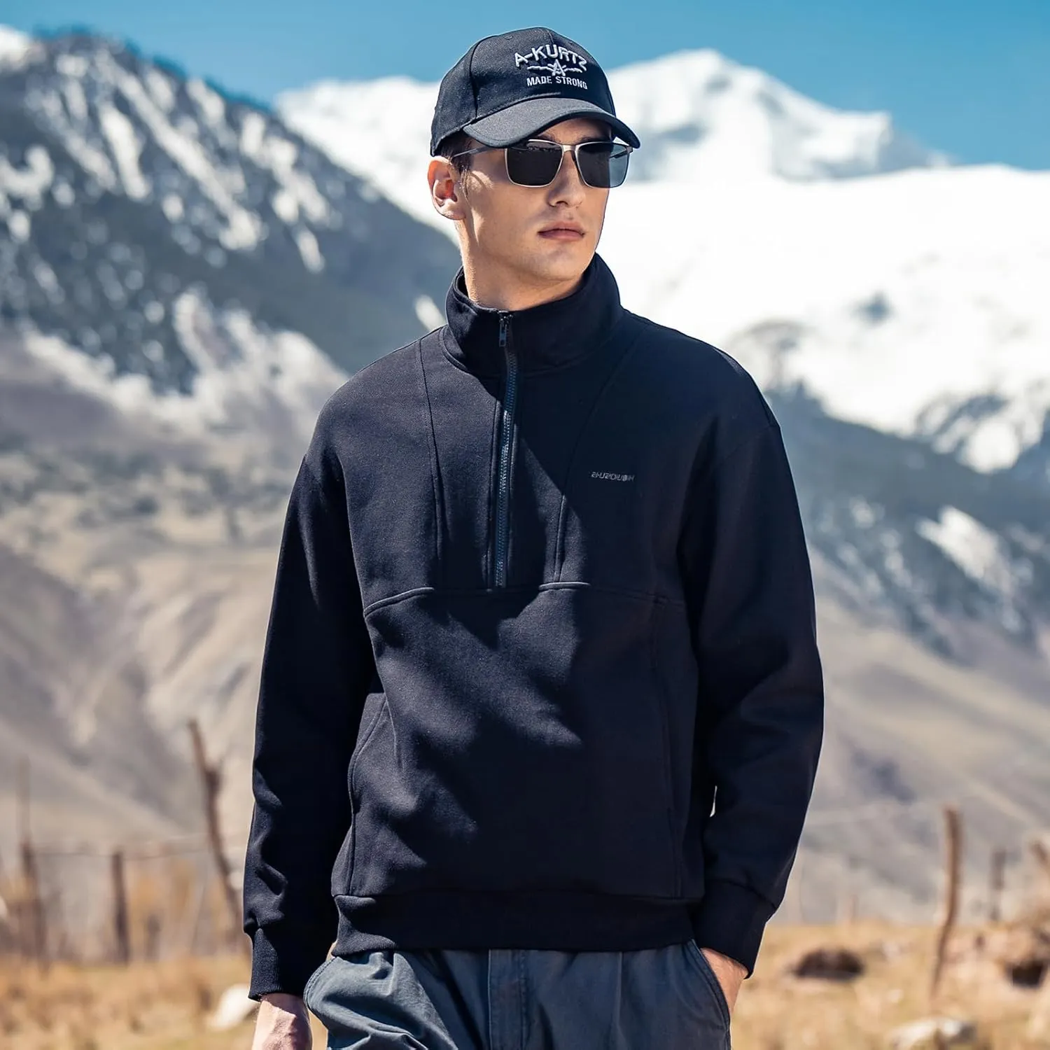 370g heavy pineapple pattern autumn men's sweatshirt round neck jacket long sleeve inner wear spring and autumn style top