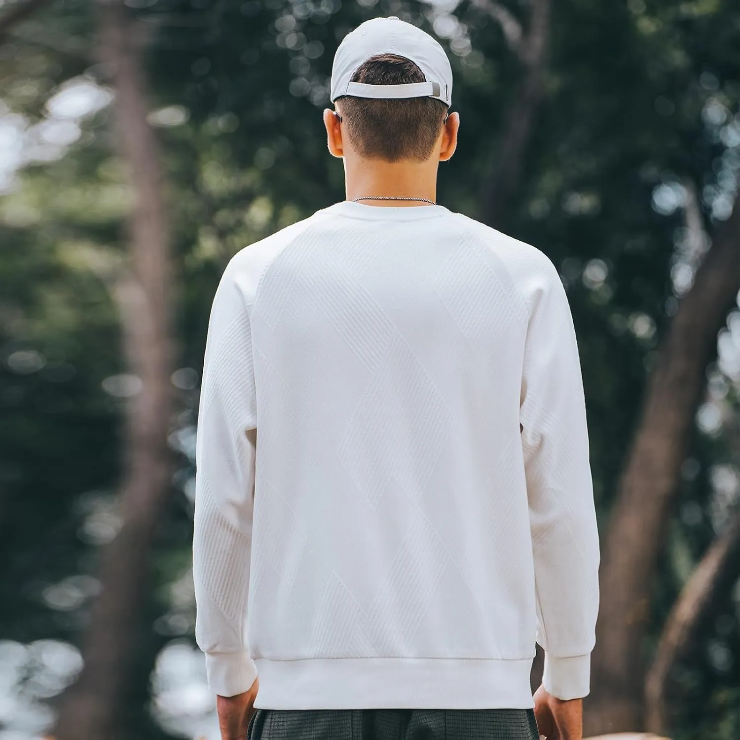 370g heavy pineapple pattern autumn men's sweatshirt round neck jacket long sleeve inner wear spring and autumn style top