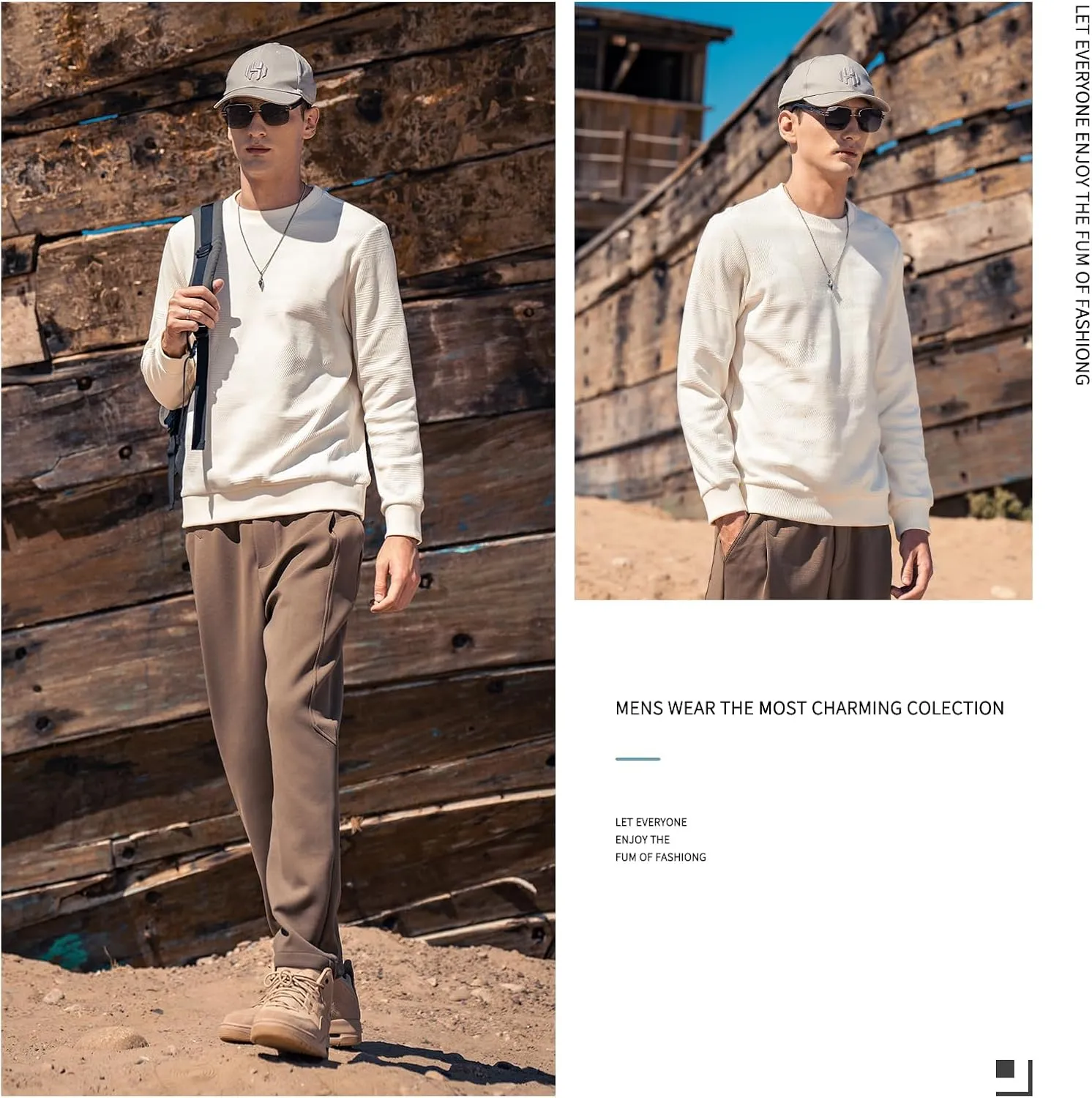 370g heavy pineapple pattern autumn men's sweatshirt round neck jacket long sleeve inner wear spring and autumn style top