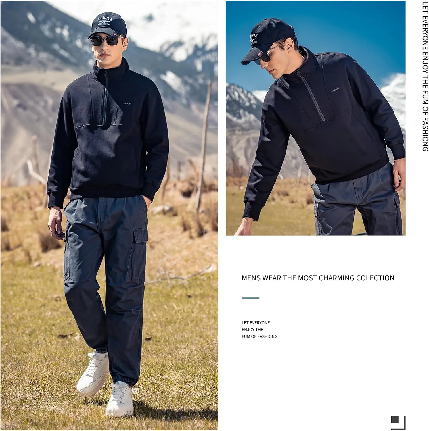 370g heavy pineapple pattern autumn men's sweatshirt round neck jacket long sleeve inner wear spring and autumn style top