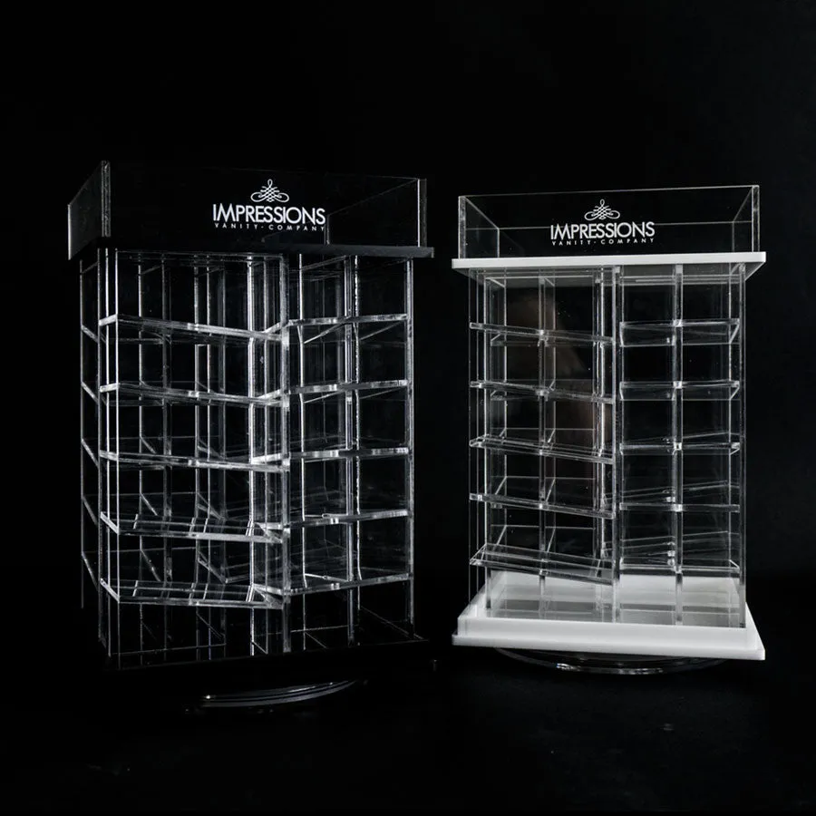 48-Slot Acrylic Lipstick Spinner with Open Top