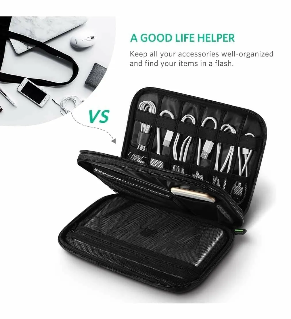50147 Double Layer Electronic Accessories Organizer Travel Bag