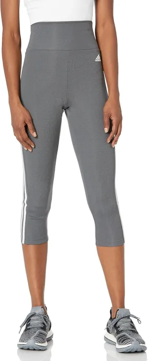 adidas Women's Designed 2 Move High-rise 3-Stripes 3/4 Sport Tights