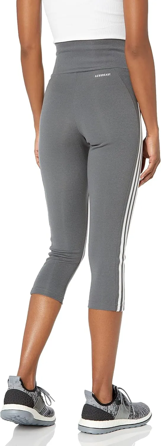 adidas Women's Designed 2 Move High-rise 3-Stripes 3/4 Sport Tights