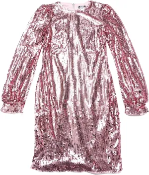 Allegra K Sequin Dress for Women's Lantern Long Sleeve Sparkle Bodycon Party Club Mini Dresses