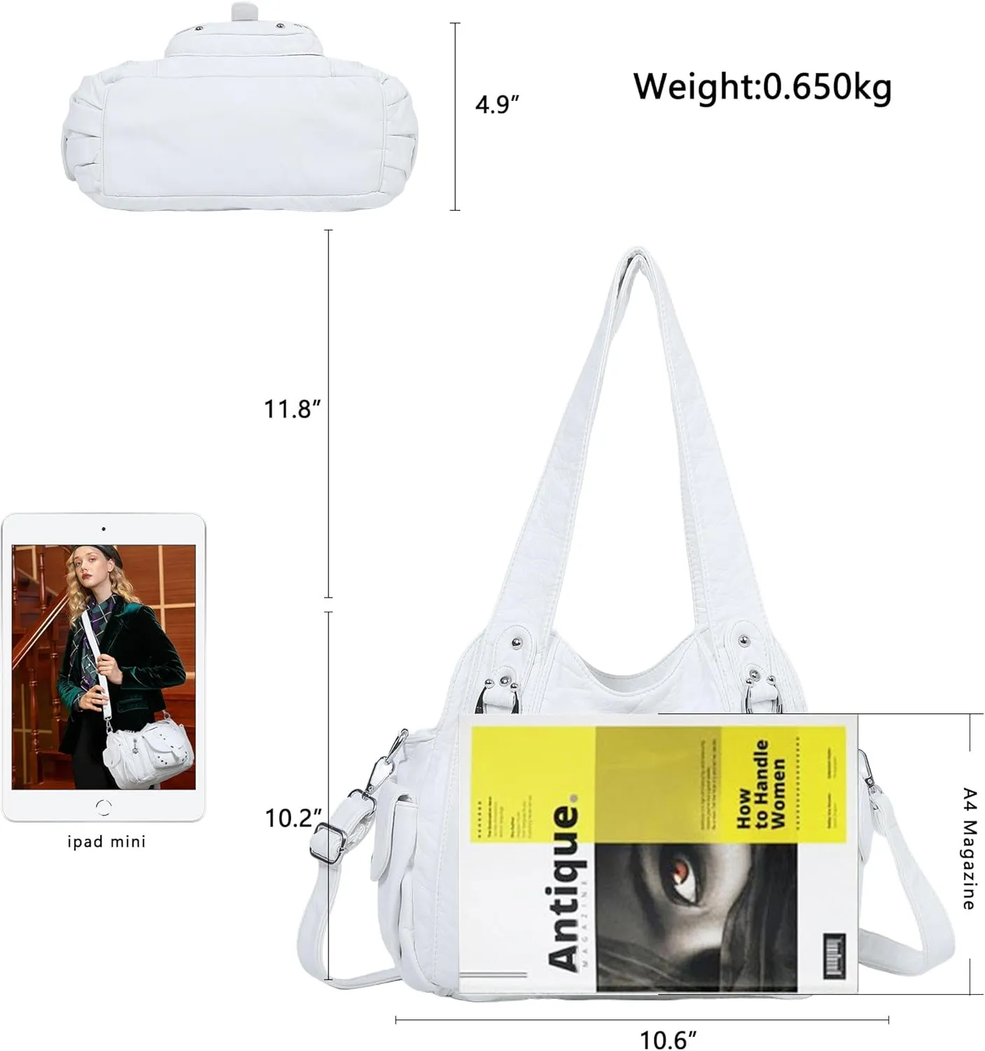 Angel Barcelo Hobo Bag for Women Crossbody Purse and Handbags Shoulder Bags
