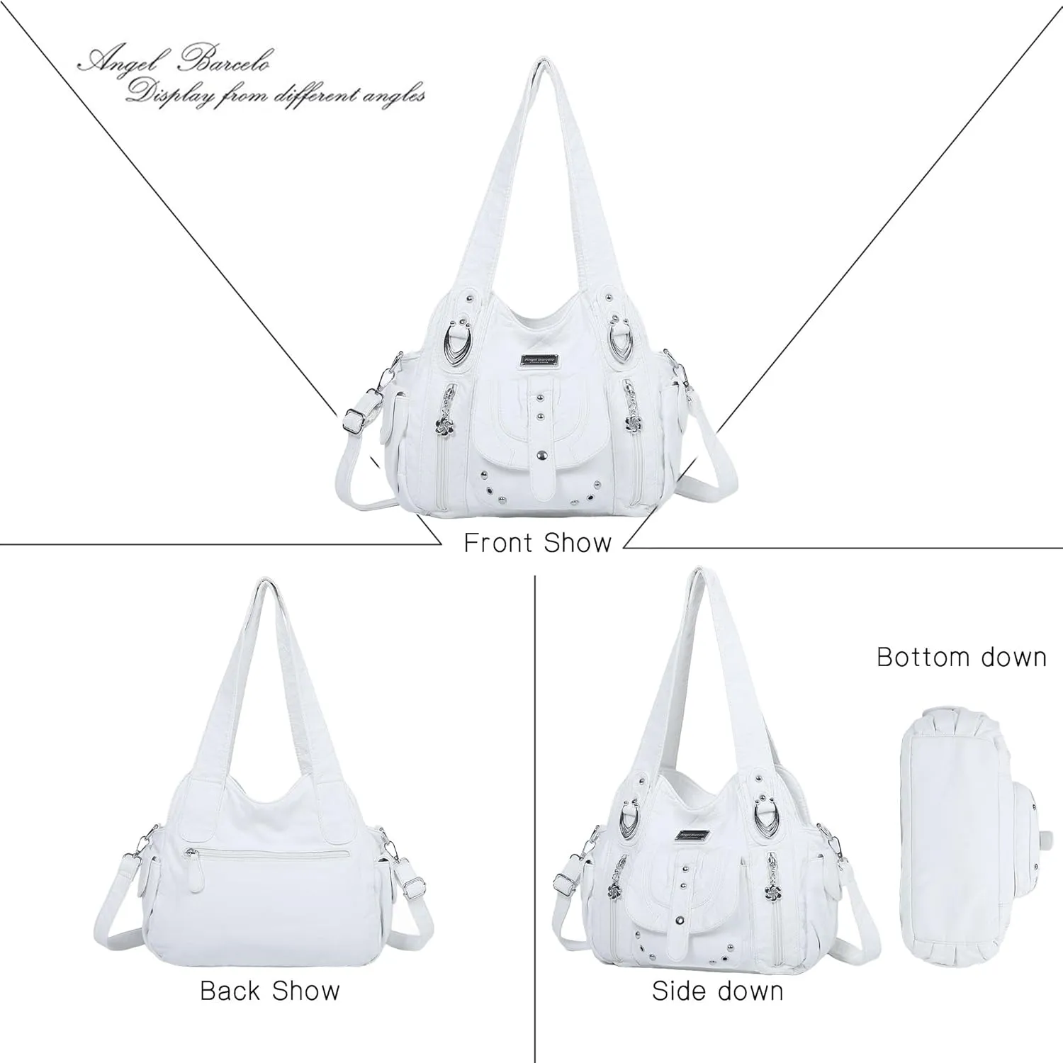 Angel Barcelo Hobo Bag for Women Crossbody Purse and Handbags Shoulder Bags