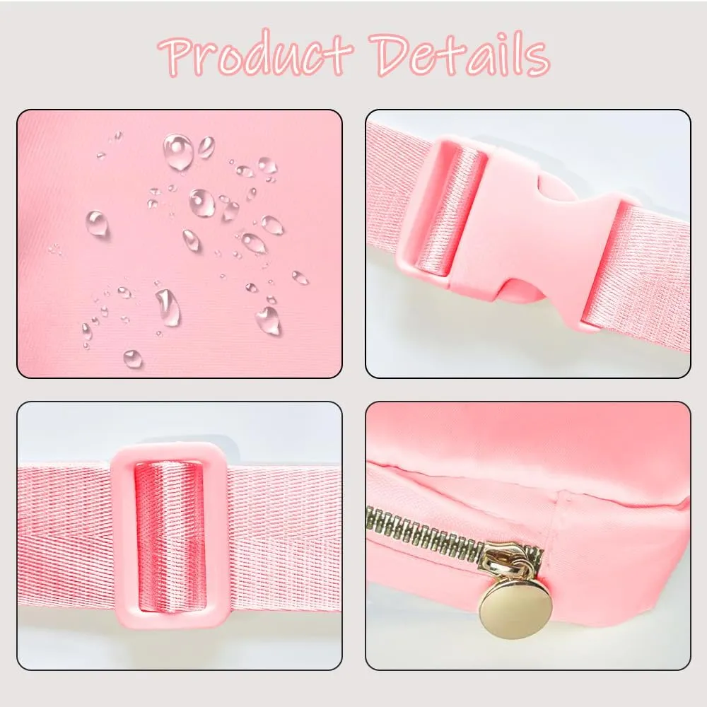 Birthday Gifts for 6 7 8 9 10 11 12 13 15 18 Year Old Girls, Initial Letter Waist Fanny Packs Crossbody Bag Belt Bag Cute Trendy Preppy Stuff for Kids Teens Women (S, Pink)