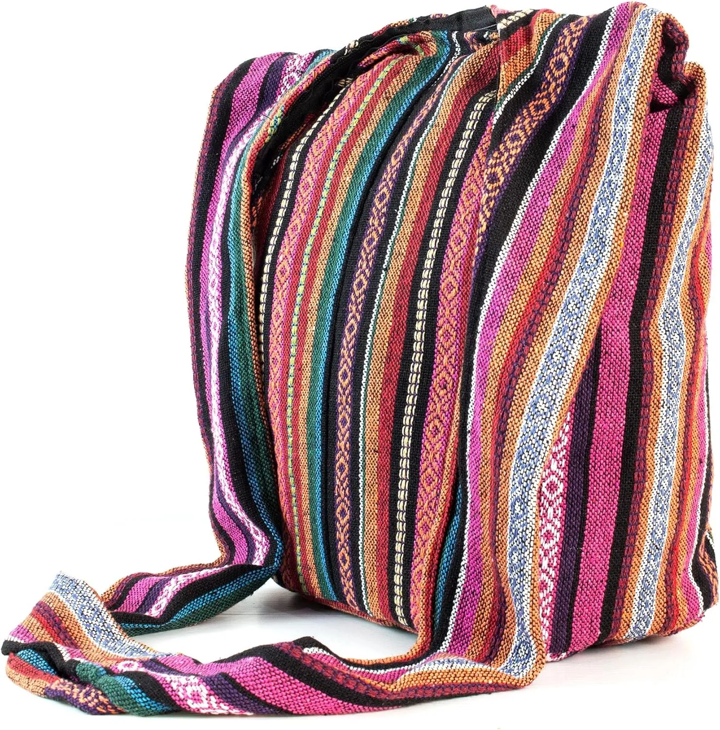 Bohemian Hippie Crossbody Bag Hobo Sling Bag Cotton Messenger Shoulder Bags