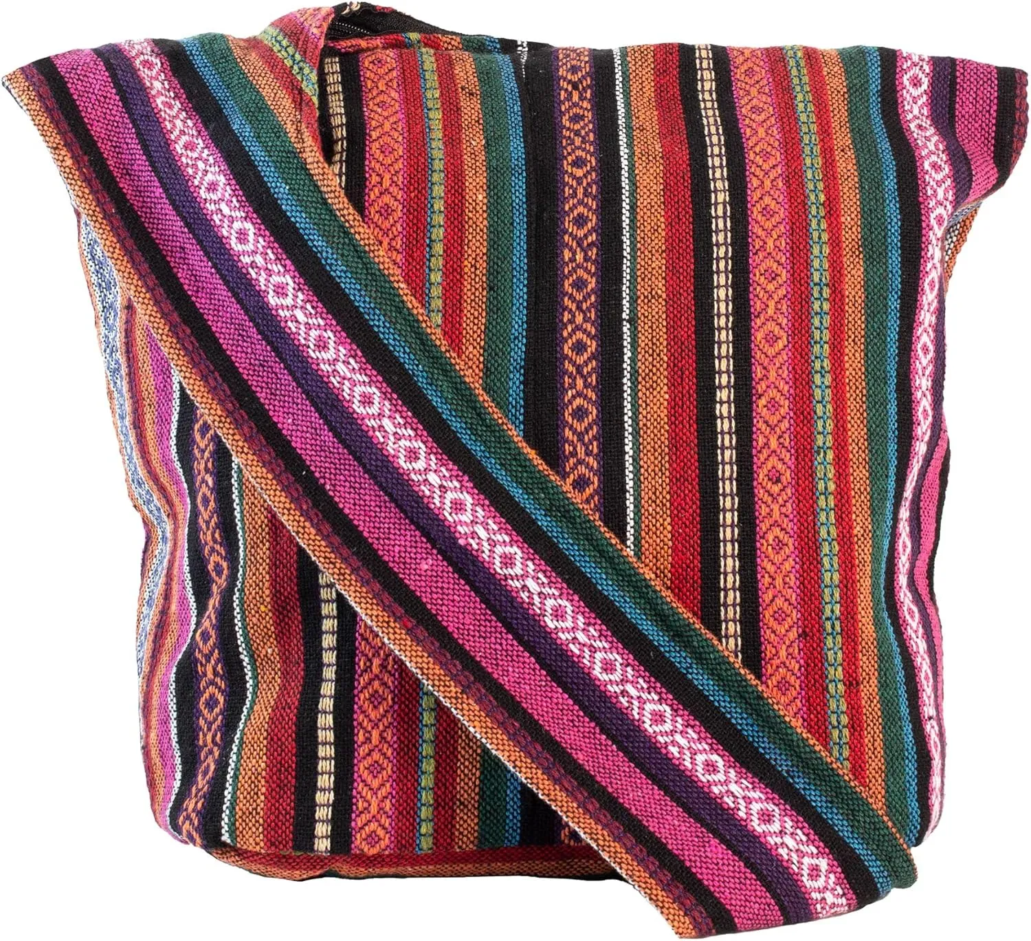 Bohemian Hippie Crossbody Bag Hobo Sling Bag Cotton Messenger Shoulder Bags