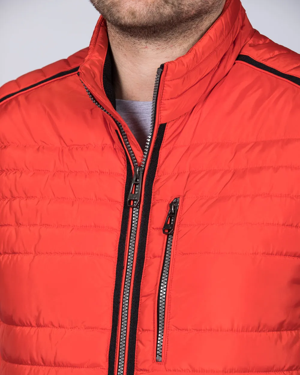 Cabano Tall Quilted Gilet (orange)
