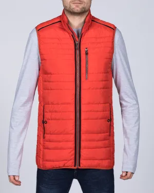 Cabano Tall Quilted Gilet (orange)