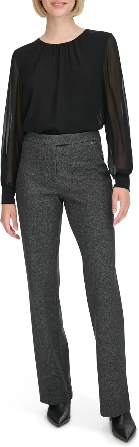 Calvin Klein Women's Herringbone Pants