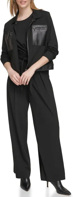 Calvin Klein Women's Jacket Knit Zip Front