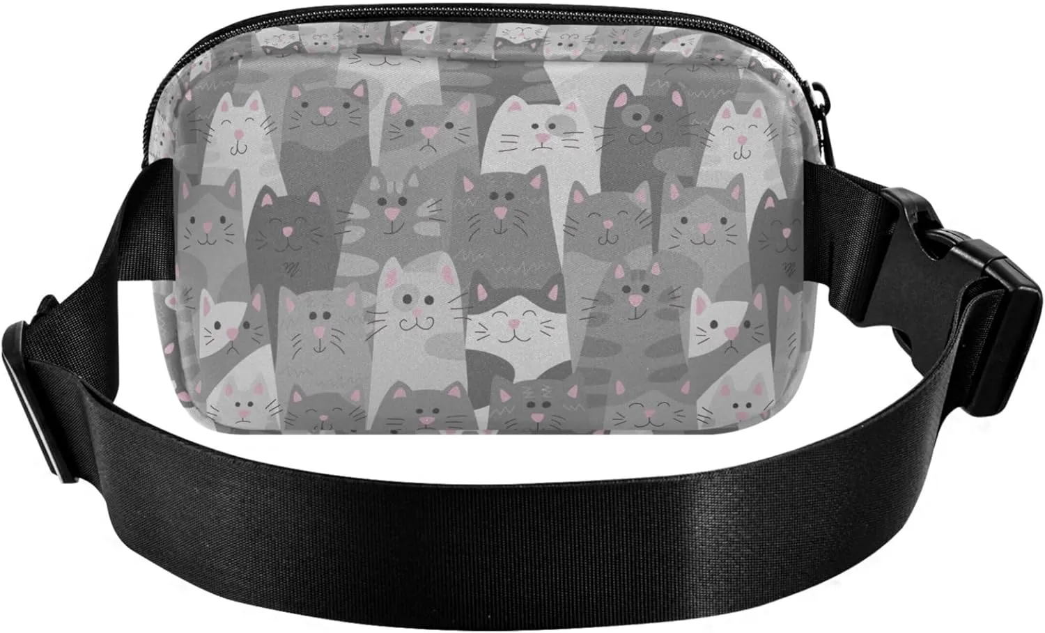 Cats Doodle Cartoon Fanny Packs for Women Waterproof Belt Bags Hip Pack Trendy Crossbody Waist Purse