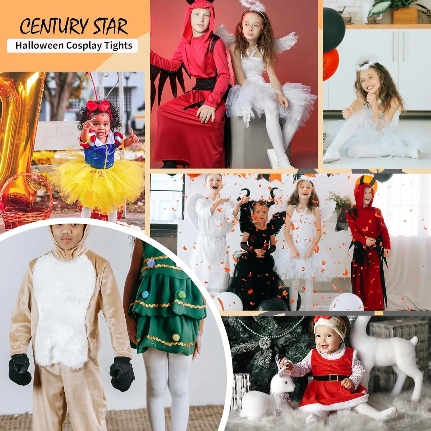 Century Star 3 Pairs Girls Ballet Tights Dance Toddler Baby Leggings School Uniform Stockings