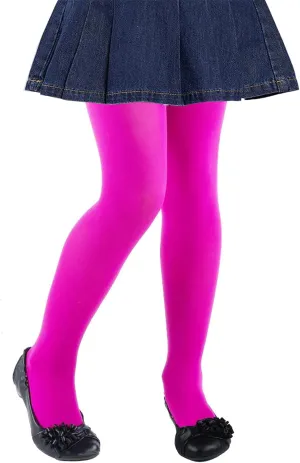 CHUNG Girls Footed Tights Light Weight Stretchy 60D Multi Candy Color Stage Play Costumes 2-12Y