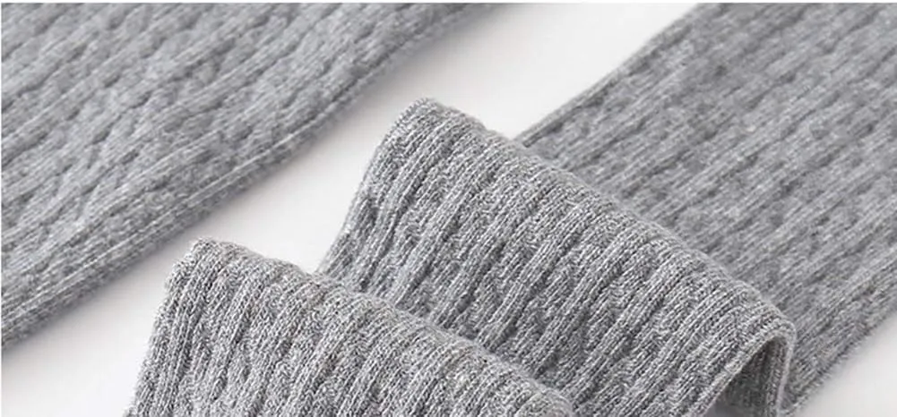 CHUNG Toddler Little Girls Cotton Tights Footed Thick Winter Cable Knit Legging Pantyhose Stocking