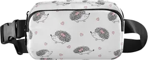 Cute Hedgehogs Animals Fanny Packs for Women Waterproof Belt Bags Hip Pack Cute Travel Waist Pouch