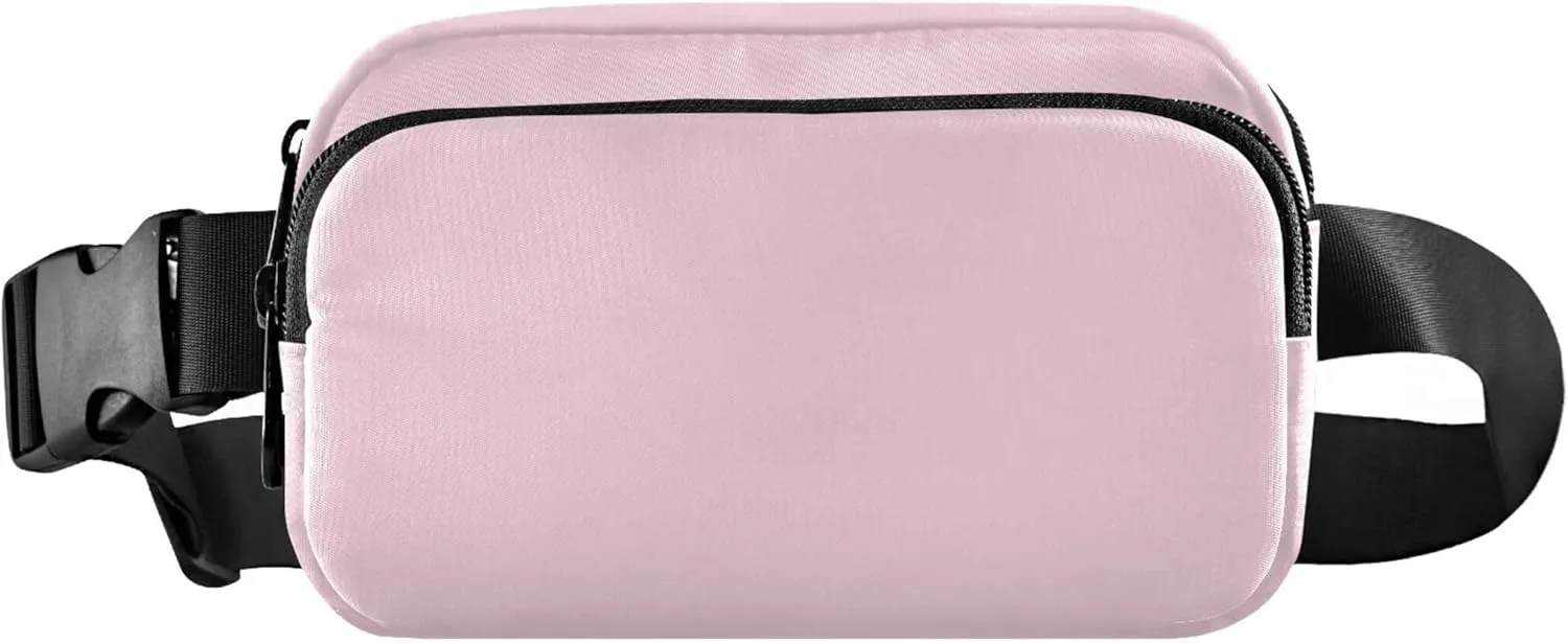Cute Pink Fanny Pack for Women Waterproof Everywhere Belt Bag Cute Waist Purse for Women