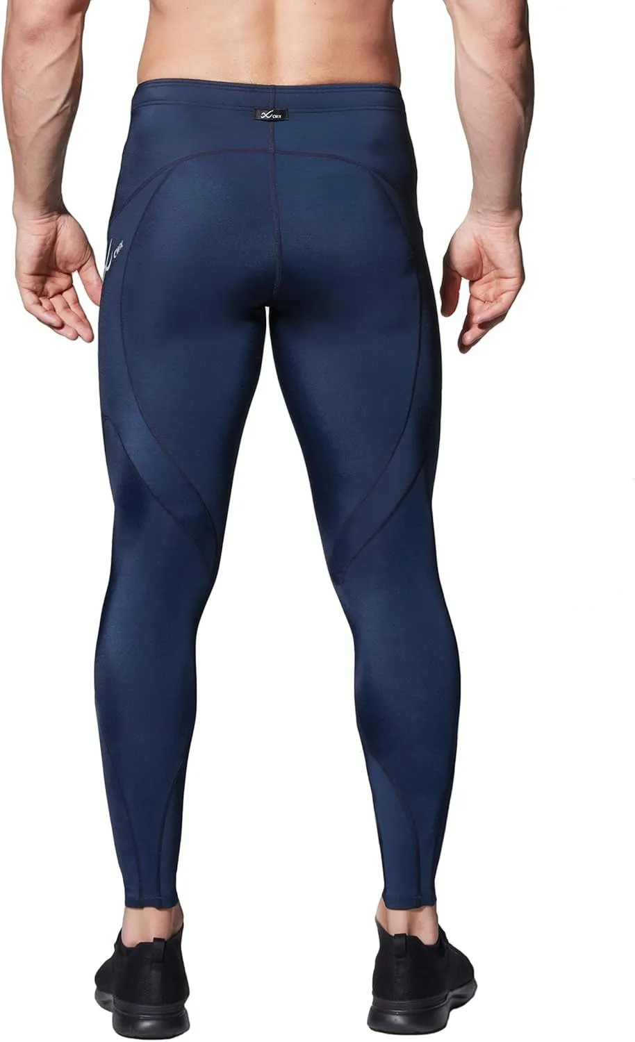 CW-X Men's Stabilyx Joint Support Compression Sports Tights, Pants for Running and Recovery