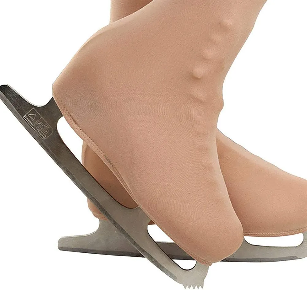 DANCEYOU Ice Skate Figure Skating Tights Over The Boot Crystal for Child Women