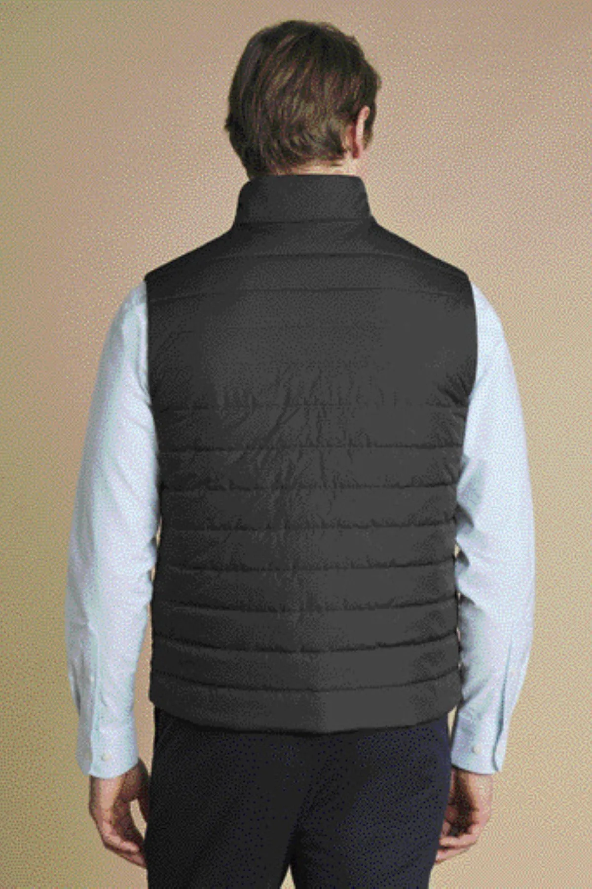 Dark Grey Lightweight Quilted Gilet