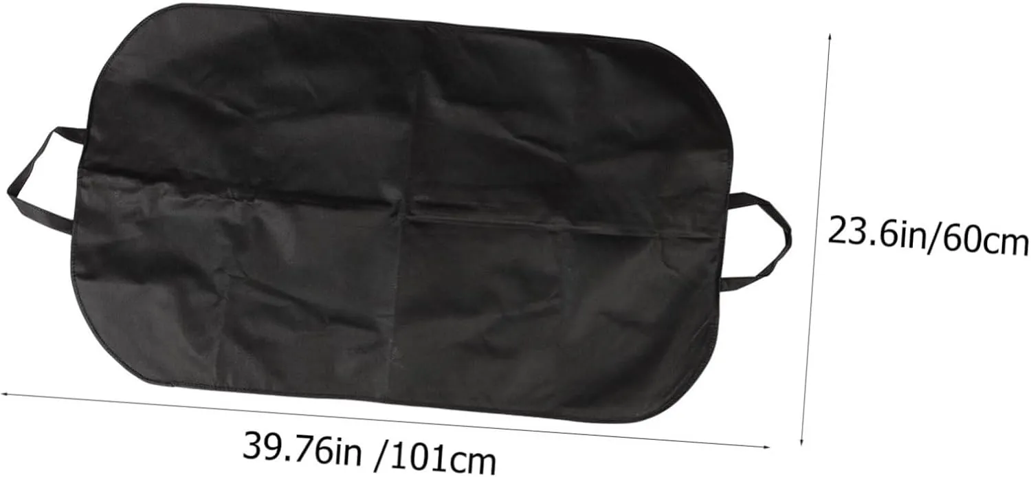 DECHOUS 2 Pcs Portable Suit Cover Bag Medium Hanging Garment Storage Protector for Travel Home for Dresses Suits Coats and More Black
