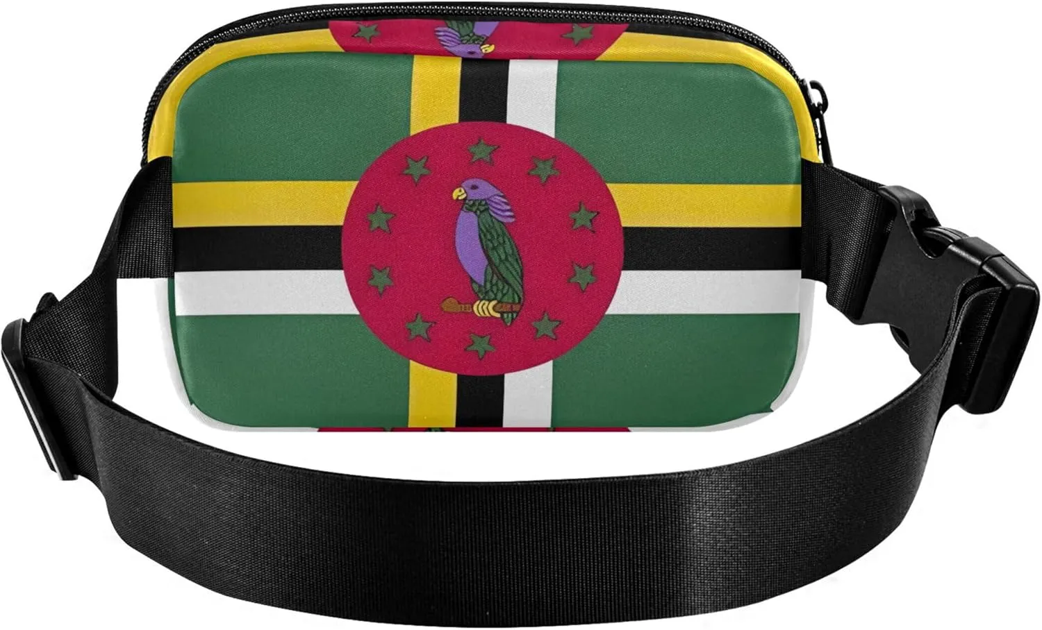 Dominica Flag Official Fanny Packs Women Waterproof Belt Bags Hip Pack Cute Crossbody Waist Purse