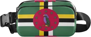 Dominica Flag Official Fanny Packs Women Waterproof Belt Bags Hip Pack Cute Crossbody Waist Purse