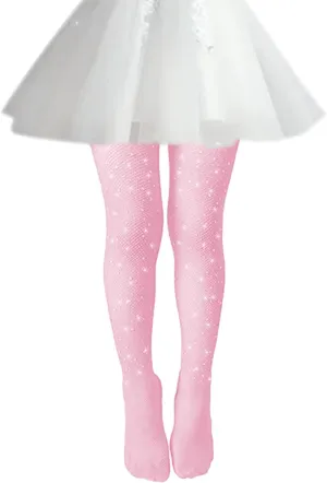 DOOVID Little Girls Sparkle Fishnet Tights Rhinestone Tights Toddler Tights Glitter Leggings Kids Stockings