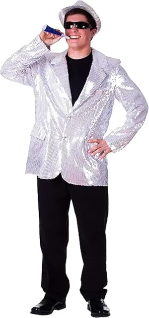 Dress Up America Sequin Jacket for Adults - Mens Sequined Party Blazer - Dance Tuxedo Costume