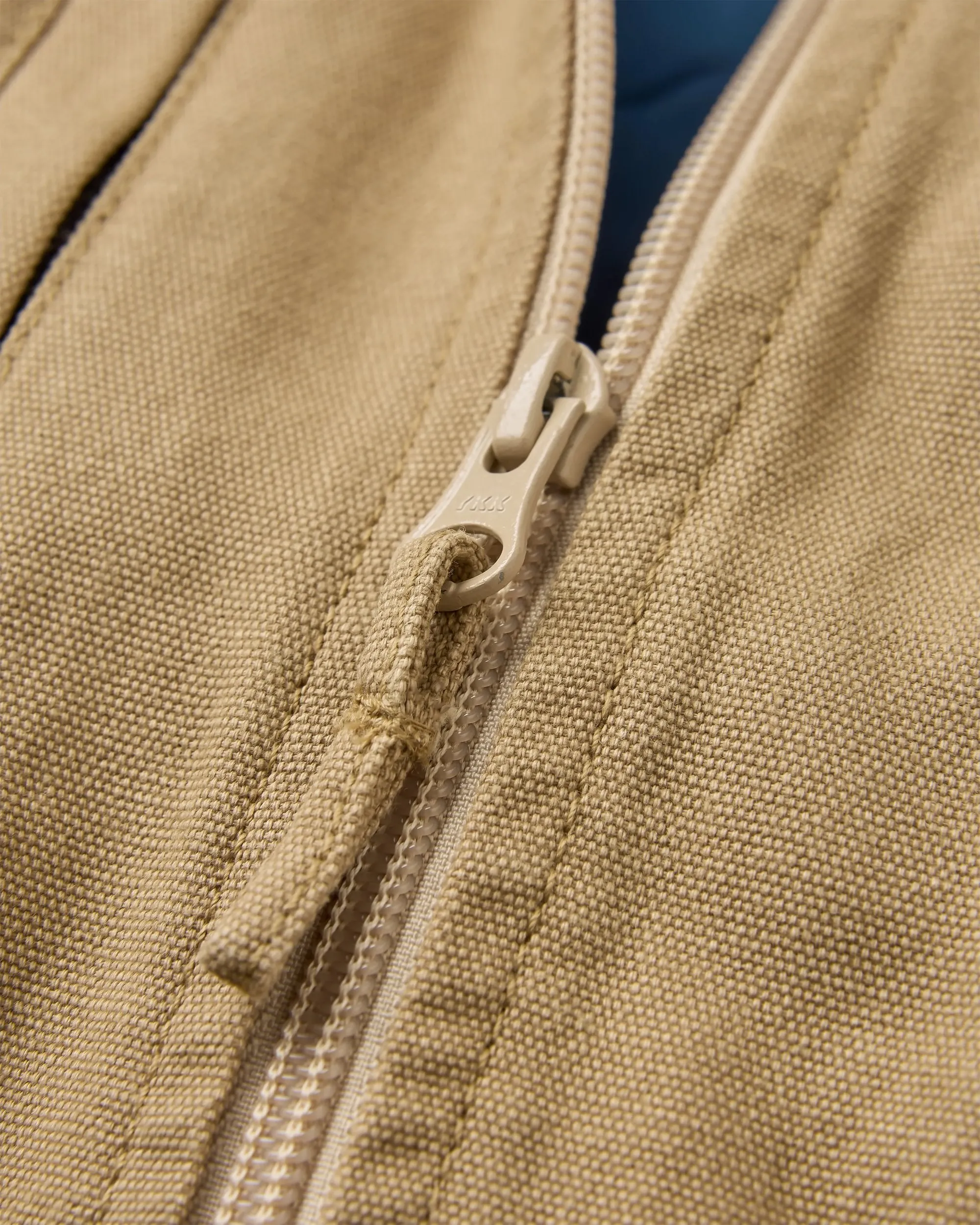Explorers Organic Cotton Canvas Vest - Stone