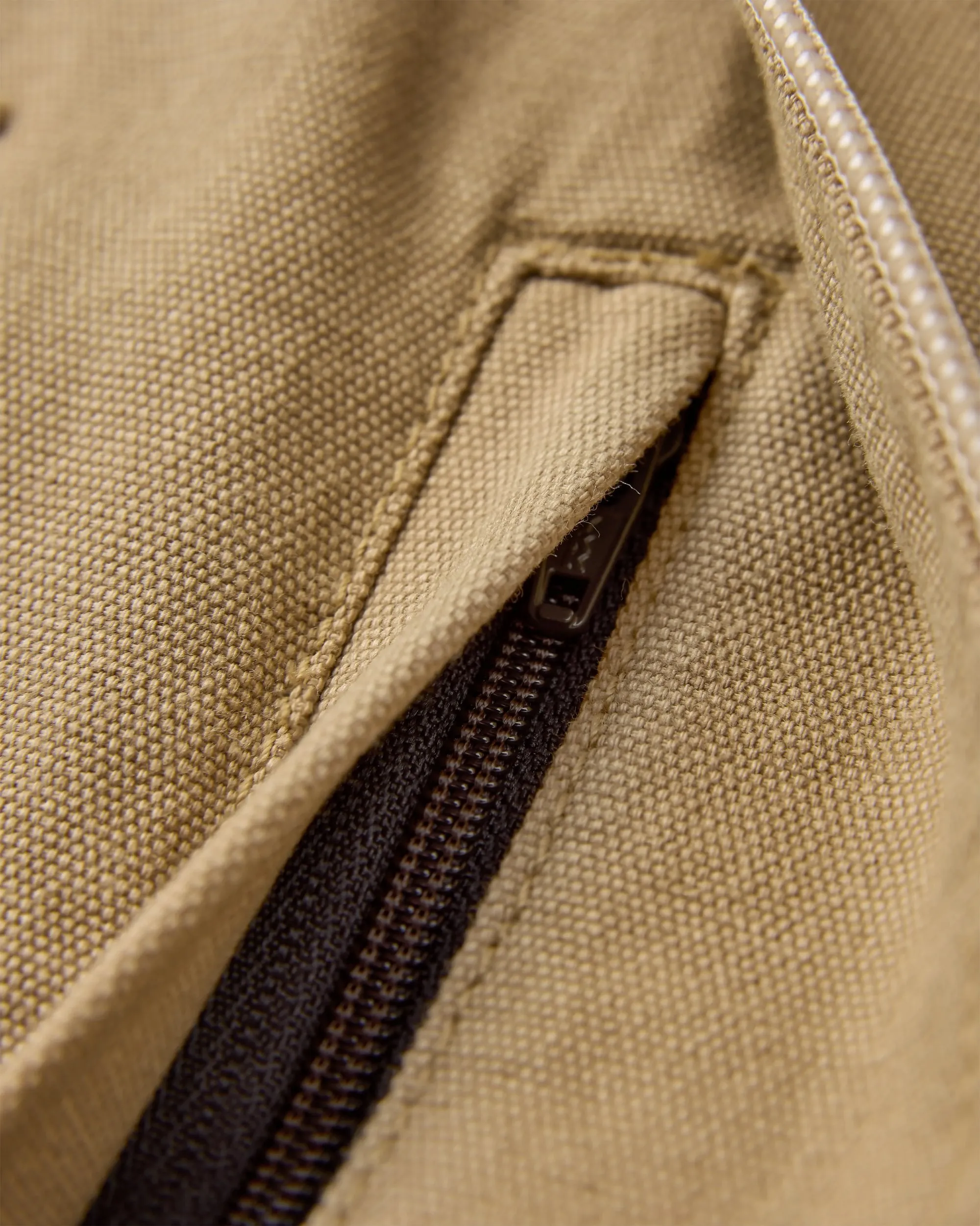 Explorers Organic Cotton Canvas Vest - Stone