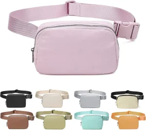 Fanny Belt Bag Waist Pack Crossbody Bags Bum Bag for Running Hiking Travel Workout Adjustable Strap for Women-Lavender