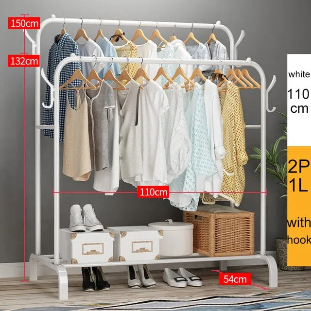 Floored Drying Coat Rack