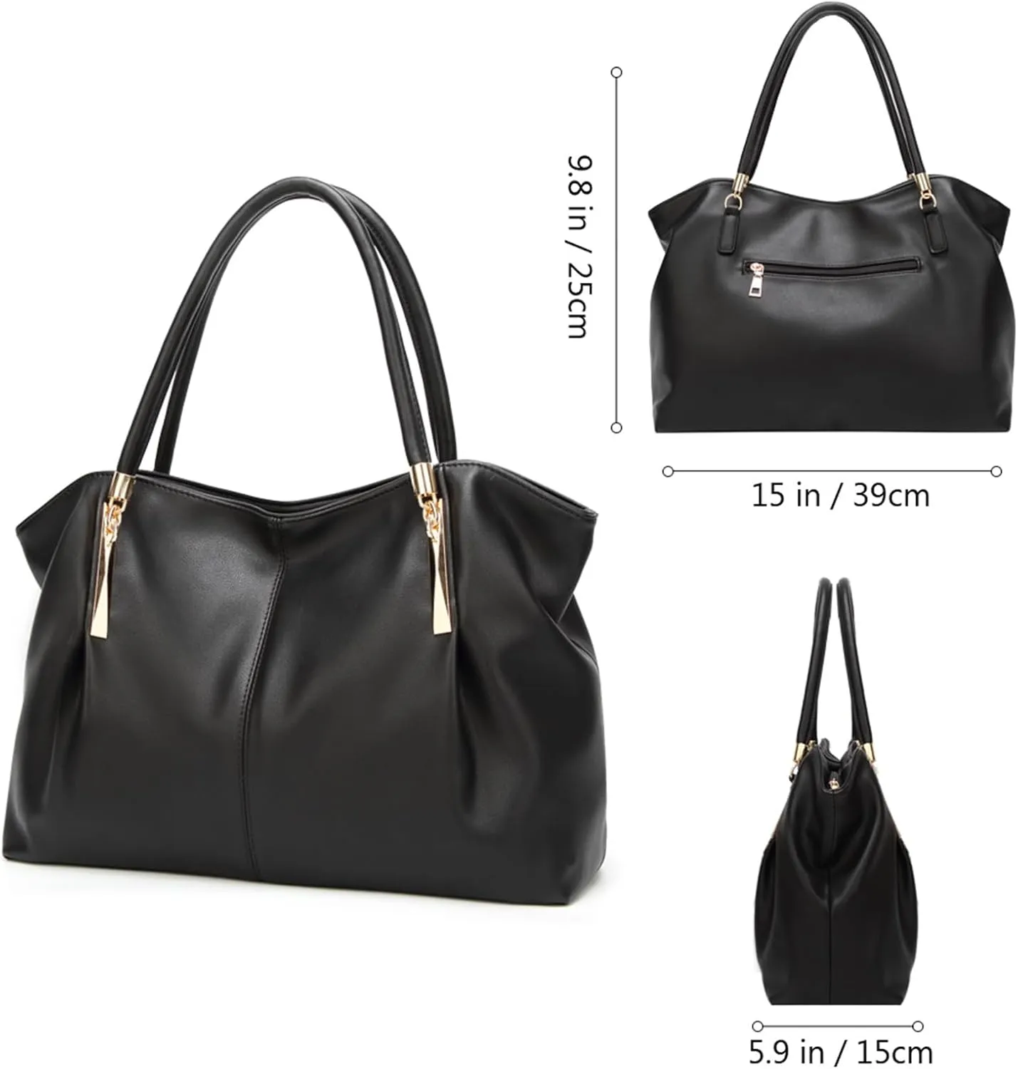 forestfish PU Leather Ladies Satchel Tote Bag Shoulder Bags Handbags for Women