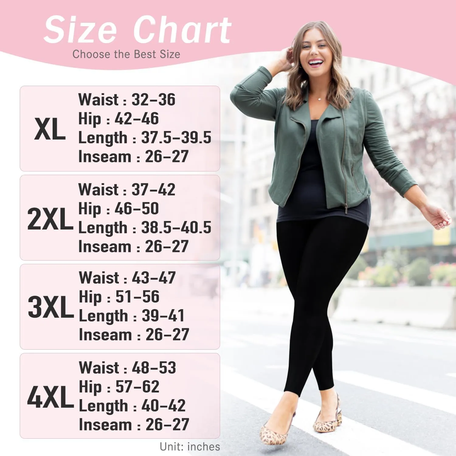 FULLSOFT 3 Pack Plus Size Leggings with Pockets for Women-High Waisted Tummy Control 1X-4X Soft Yoga Pants for Workout