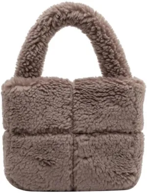 Fuzzy Puffer Tote Aesthetic Crossbody Bag Tote Bag Cute Shoulder Bags Womens