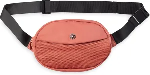 Gaiam Go for It Waist Pack, Adjustable Fanny Pack Crossbody Bags for Women & Men - Waterproof Cross Body Bag with Zippered Pockets, Running Belt Bag, Ideal for Vacation & Travel