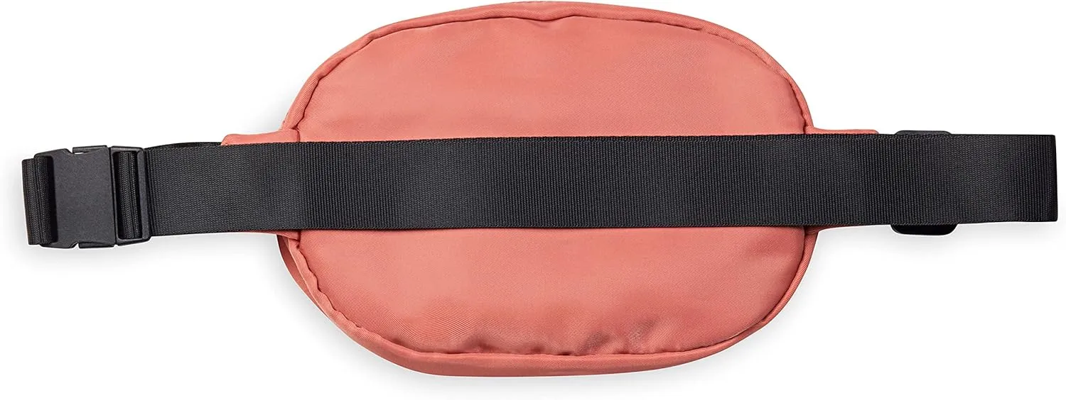 Gaiam Go for It Waist Pack, Adjustable Fanny Pack Crossbody Bags for Women & Men - Waterproof Cross Body Bag with Zippered Pockets, Running Belt Bag, Ideal for Vacation & Travel