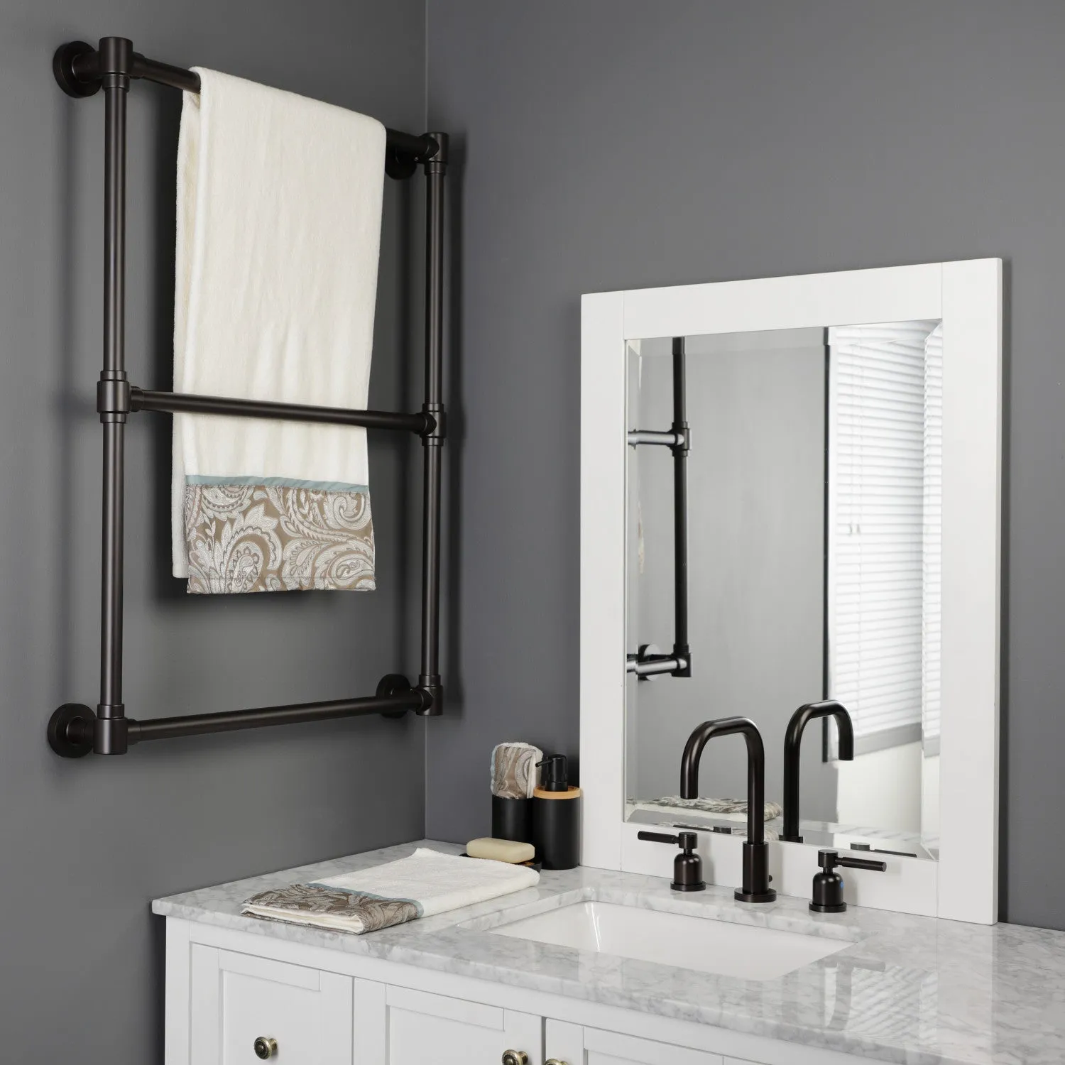 Gallant 24-Inch Wall Mount 3-Bar Towel Rack
