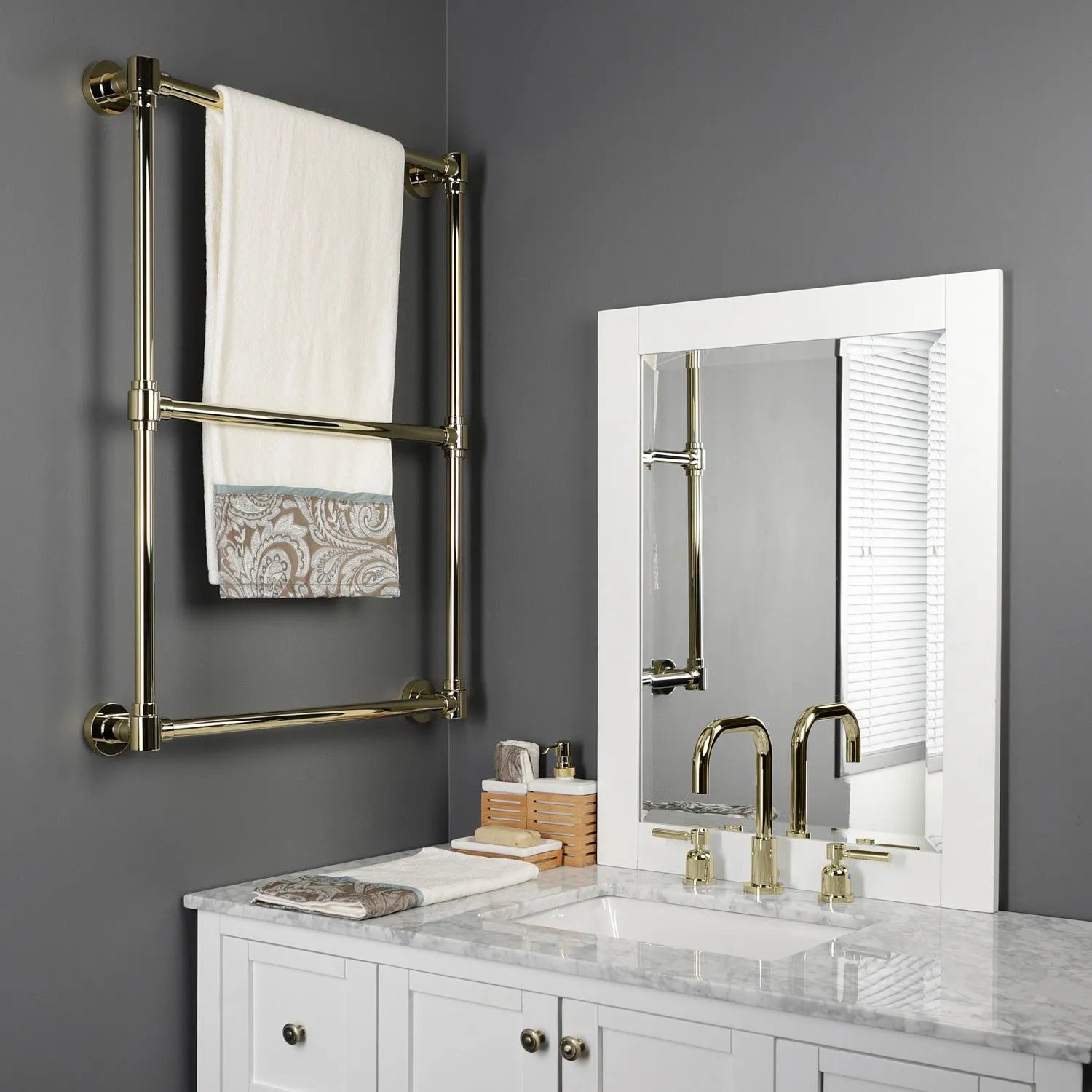 Gallant 24-Inch Wall Mount 3-Bar Towel Rack