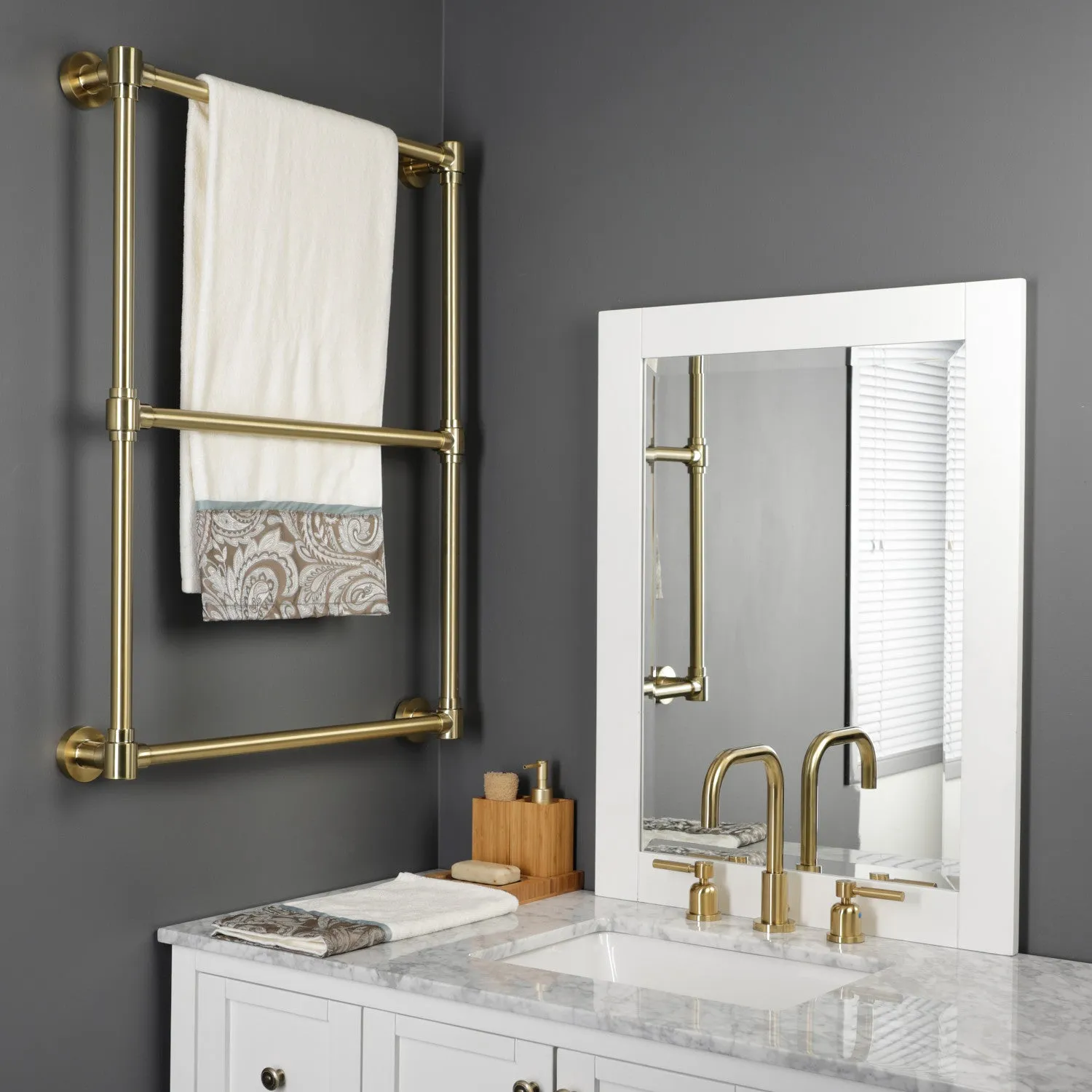 Gallant 24-Inch Wall Mount 3-Bar Towel Rack