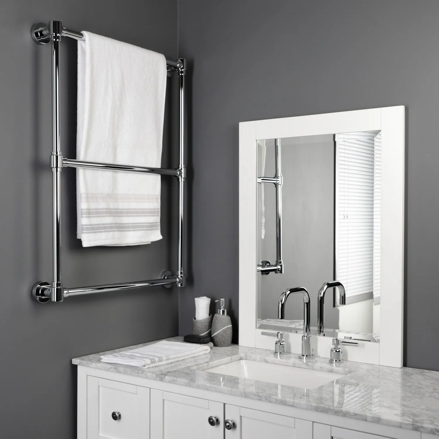 Gallant 24-Inch Wall Mount 3-Bar Towel Rack