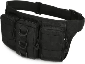 GALPADA Men's Waterproof Sports Waist Bag Fanny Pack for Men Phone Holder Travel Pouch Running Belt with Separate Pockets