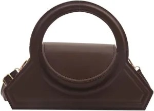 Genuine Leather Women's Shoulder Bags Retro Small Square Hobo Crossbody Handbag